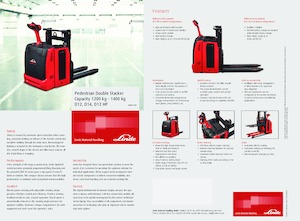 Stackere (transpaleți) mobile Linde D14 