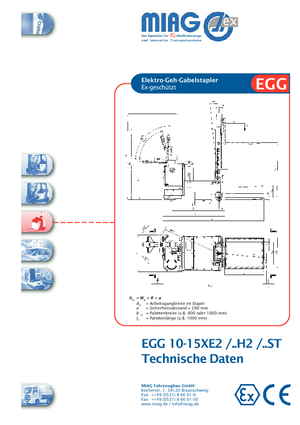 Stackere (transpaleți) mobile Miag EGG 12 XE 2