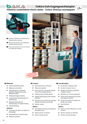 Stackere (transpaleți) mobile Baka EGGT 89-1604