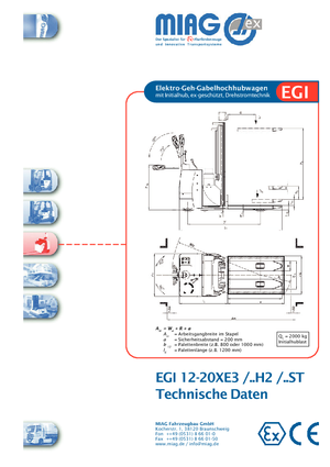 Stackere (transpaleți) mobile Miag EGI 20 XE 3