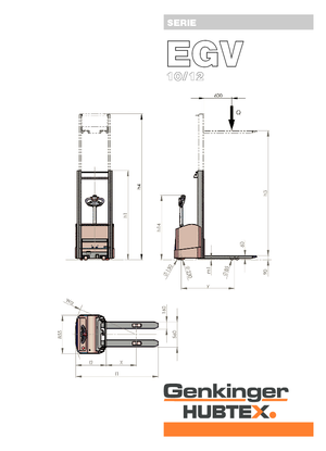 Stackere (transpaleți) mobile Genkinger EGV 12/16