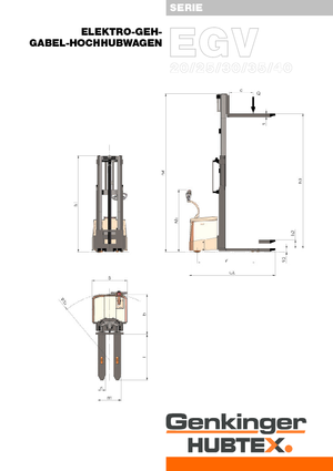 Stackere (transpaleți) mobile Genkinger EGV 30/35