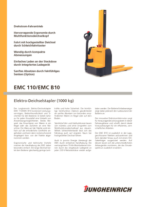 Stackere (transpaleți) mobile Jungheinrich EMC B10