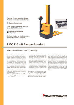 Stackere (transpaleți) mobile Jungheinrich EMC 110 RK