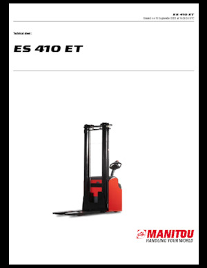 Stackere (transpaleți) mobile Manitou ES 410 ET