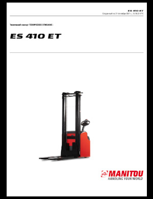 Stackere (transpaleți) mobile Manitou ES 410 ET