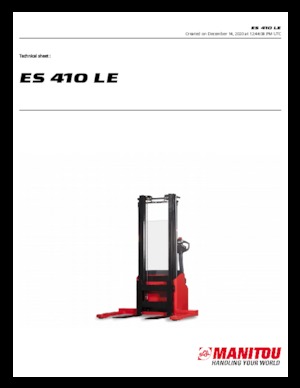 Stackere (transpaleți) mobile Manitou ES 410 LE