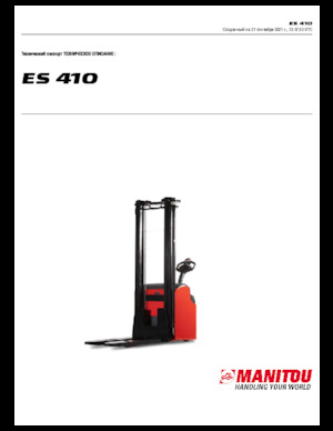 Stackere (transpaleți) mobile Manitou ES 410