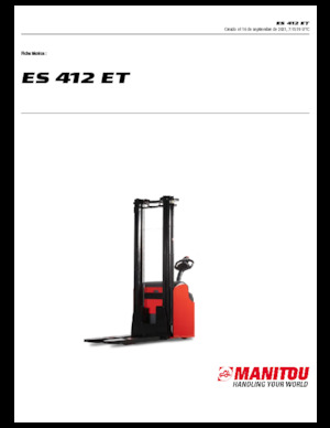 Stackere (transpaleți) mobile Manitou ES 412 ET