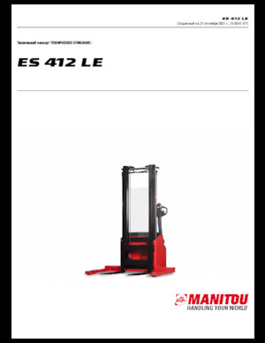 Stackere (transpaleți) mobile Manitou ES 412 LE