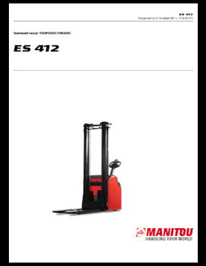 Stackere (transpaleți) mobile Manitou ES 412