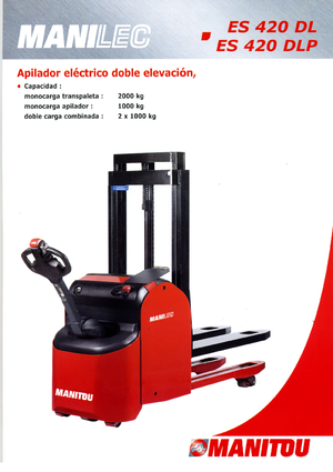 Stackere (transpaleți) mobile Manitou ES 420 DLP