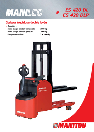 Stackere (transpaleți) mobile Manitou ES 420 DLP