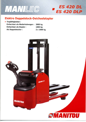 Stackere (transpaleți) mobile Manitou ES 420 DLP