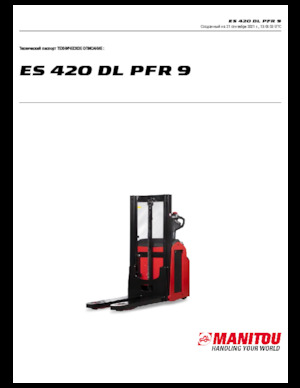 Stackere (transpaleți) mobile Manitou ES 420 DL PFR 9