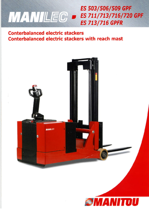 Stackere (transpaleți) mobile Manitou ES 711 GPF