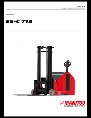 Stackere (transpaleți) mobile Manitou ES C-713