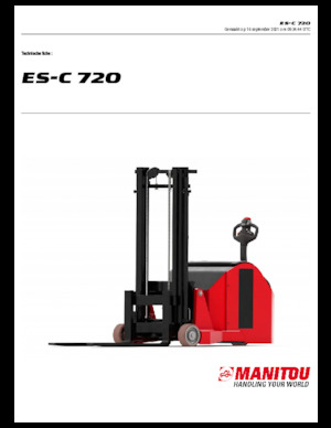 Stackere (transpaleți) mobile Manitou ES C-720
