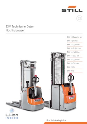 Stackere (transpaleți) mobile Still EXV 14 C