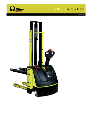 Stackere (transpaleți) mobile PRAMAC Lifter FX 12/38