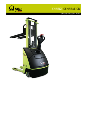 Stackere (transpaleți) mobile PRAMAC Lifter GX 12/28 Plus Free Lift