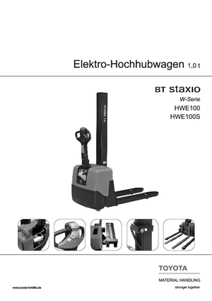 Stackere (transpaleți) mobile BT HWE 100