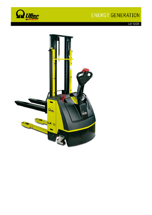 Stackere (transpaleți) mobile PRAMAC Lifter LX 12/25
