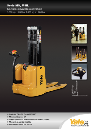 Stackere (transpaleți) mobile Yale MS10E