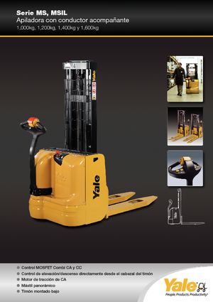 Stackere (transpaleți) mobile Yale MS10E