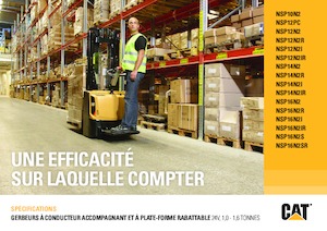 Stackere (transpaleți) mobile Caterpillar NSP16N2