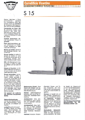 Stackere (transpaleți) mobile CVitalia S 15/16