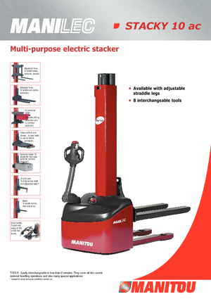 Stackere (transpaleți) mobile Manitou Stacky FR-D 28