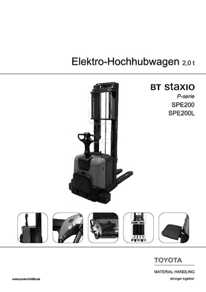 Stackere (transpaleți) mobile BT SPE 200 L