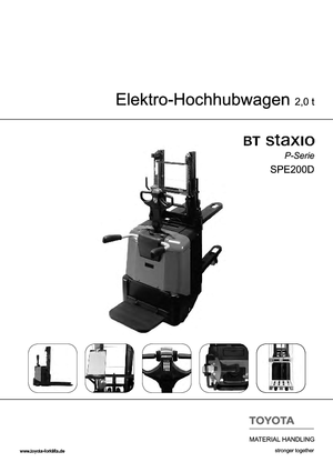 Stackere (transpaleți) mobile BT SPE 200 D