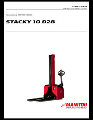 Stackere (transpaleți) mobile Manitou Stacky 10 D28