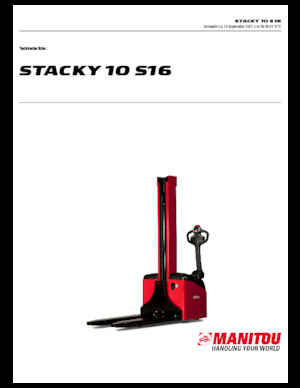 Stackere (transpaleți) mobile Manitou Stacky 10 S 16