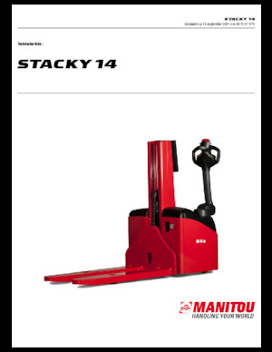 Stackere (transpaleți) mobile Manitou Stacky 14