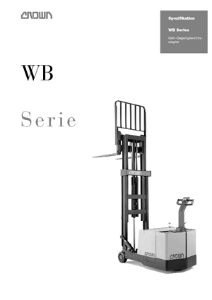 Stackere (transpaleți) mobile Crown WB 1.35 TL