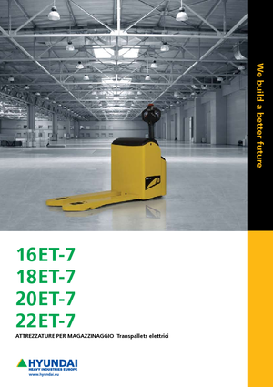 Transpalete cu operator pedestru Hyundai 20 ET 7