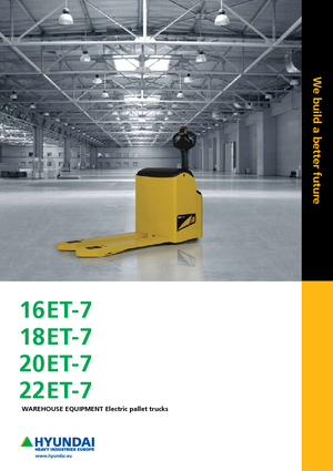 Transpalete cu operator pedestru Hyundai 20 ET 7