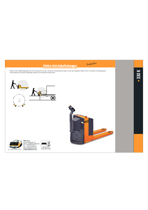 Transpalete cu operator pedestru OMG 330 K