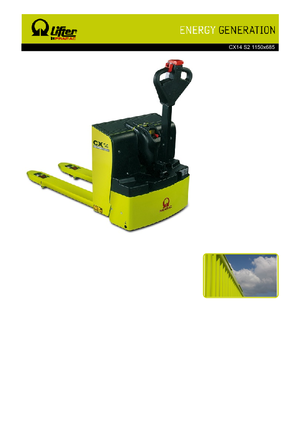 Transpalete cu operator pedestru PRAMAC Lifter CX 14
