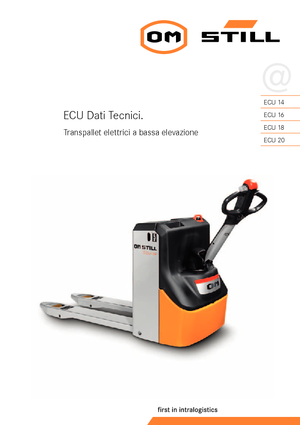 Transpalete cu operator pedestru Still ECU 16