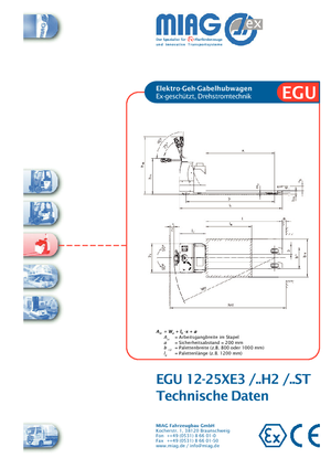Transpalete cu operator pedestru Miag EGU 16 XE 3