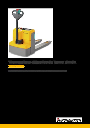 Transpalete cu operator pedestru Jungheinrich EJE M15