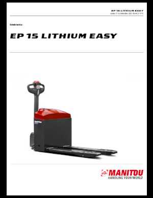 Transpalete cu operator pedestru Manitou EP 15