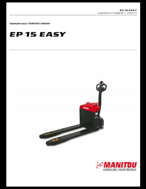 Transpalete cu operator pedestru Manitou EP 15