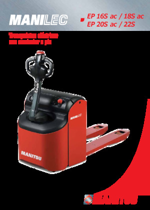 Transpalete cu operator pedestru Manitou EP 16