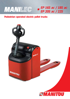 Transpalete cu operator pedestru Manitou EP 22 S