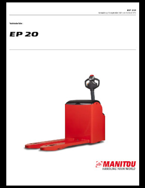 Transpalete cu operator pedestru Manitou EP 20